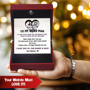 Skull Cuff Bracelet - Skull - To My Man - I Love You To The Bones & Back - Gbbh26026