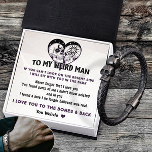 Skull Cuff Bracelet - Skull - To My Man - I Love You To The Bones & Back - Gbbh26026