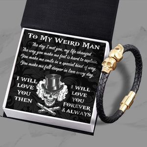 Skull Cuff Bracelet - Skull - To My Man - I Will Love You Then - Gbbh26003