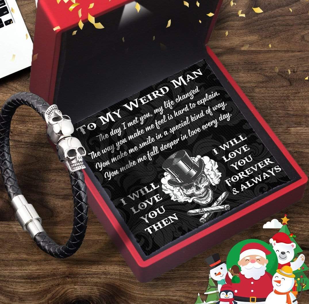 Skull Cuff Bracelet - Skull - To My Man - I Will Love You Then - Gbbh26003