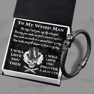Skull Cuff Bracelet - Skull - To My Man - I Will Love You Then - Gbbh26003