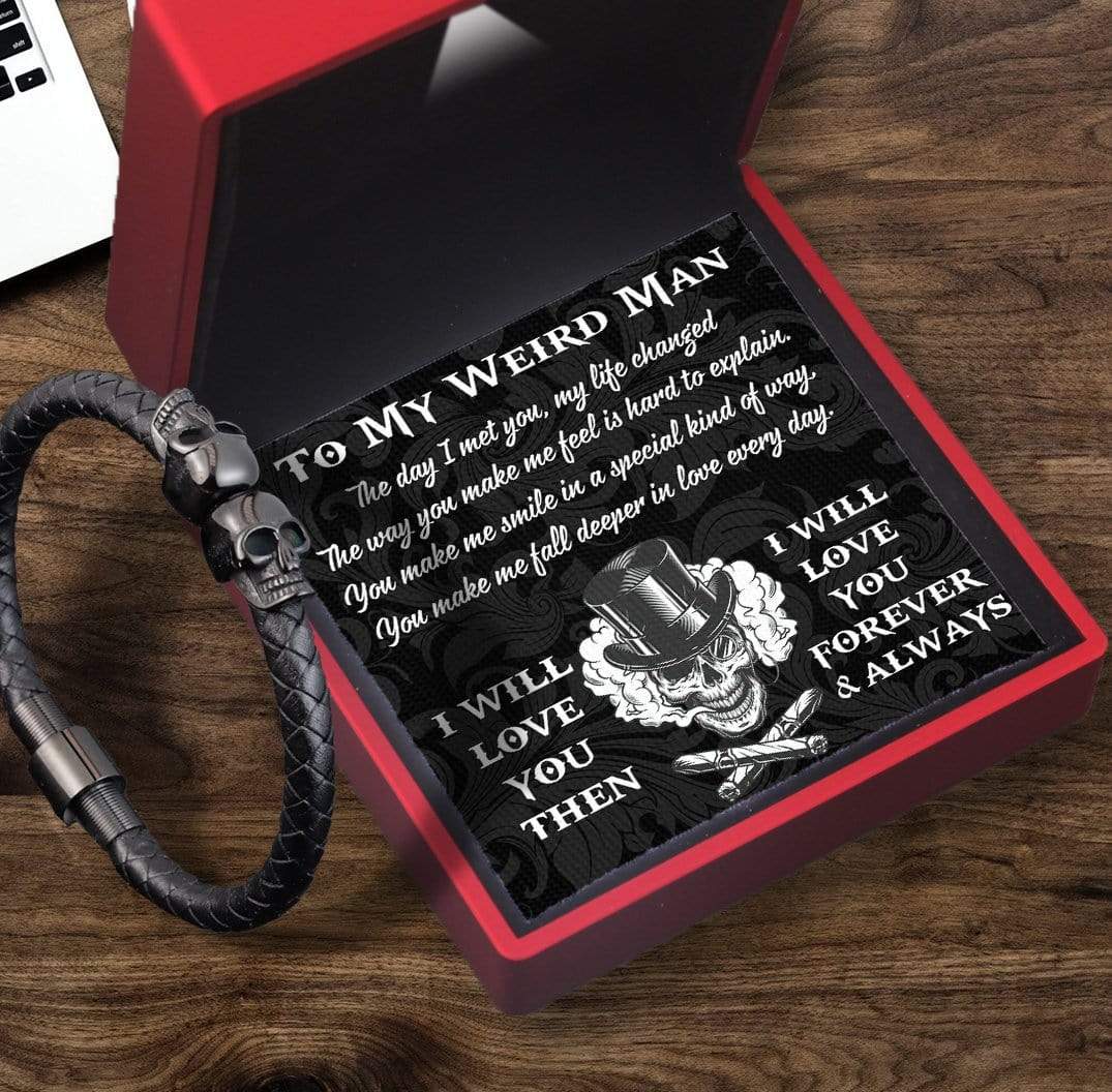 Skull Cuff Bracelet - Skull - To My Man - I Will Love You Then - Gbbh26003