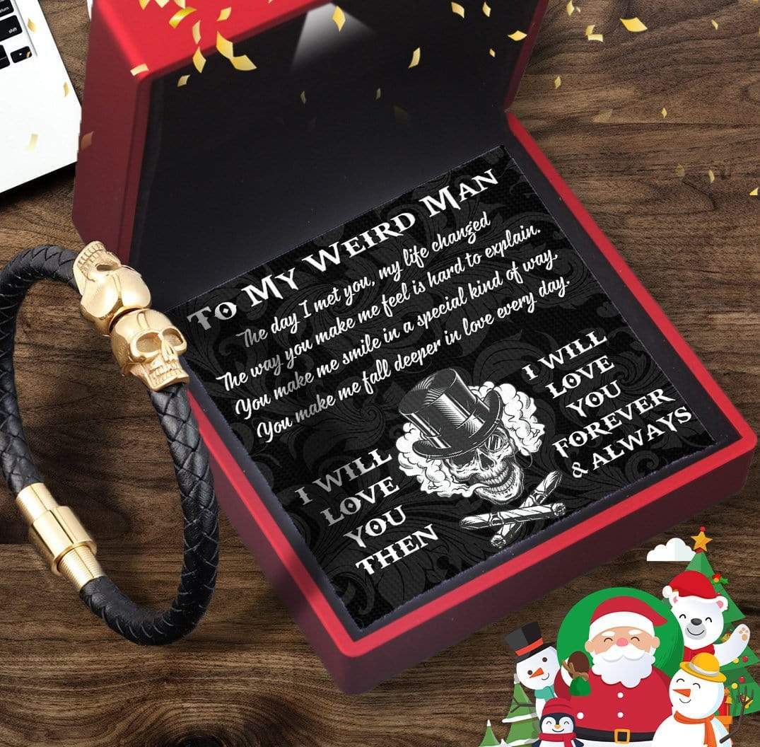 Skull Cuff Bracelet - Skull - To My Man - I Will Love You Then - Gbbh26003