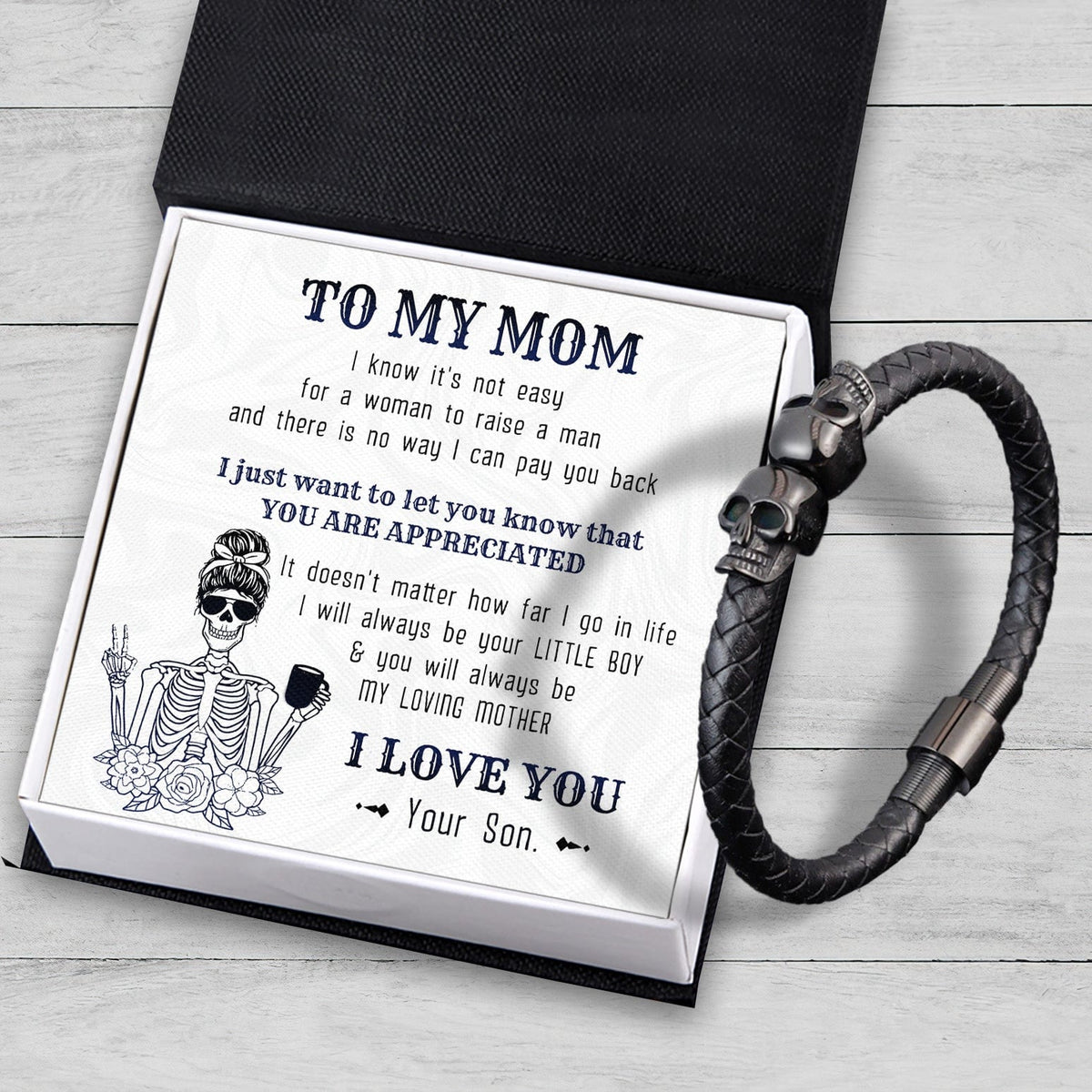 Skull Cuff Bracelet - Skull - To My Mom - You Are Appreciated - Gbbh19006