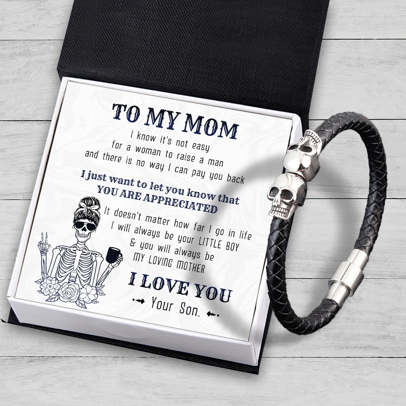 Skull Cuff Bracelet - Skull - To My Mom - You Are Appreciated - Gbbh19006