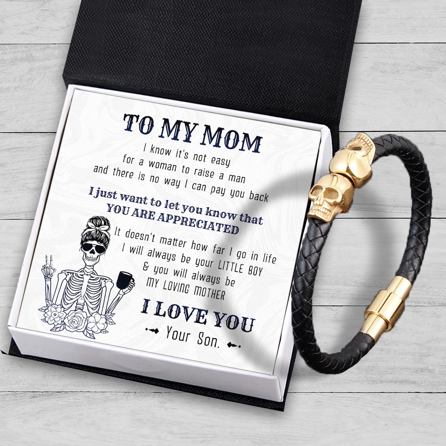 Skull Cuff Bracelet - Skull - To My Mom - You Are Appreciated - Gbbh19006