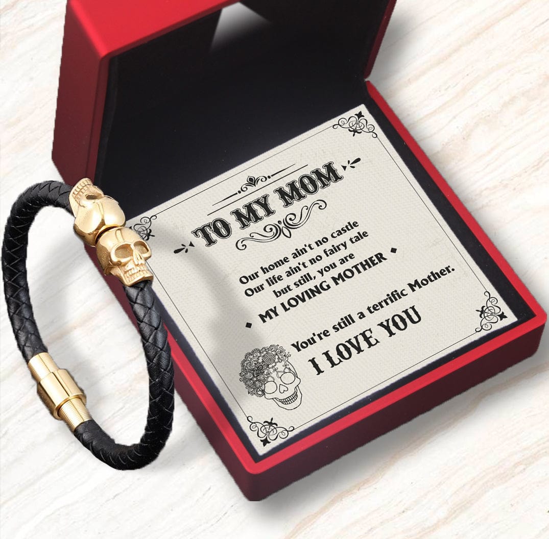 Skull Cuff Bracelet - Skull - To My Mom - You Are My Loving Mother - Gbbh19005