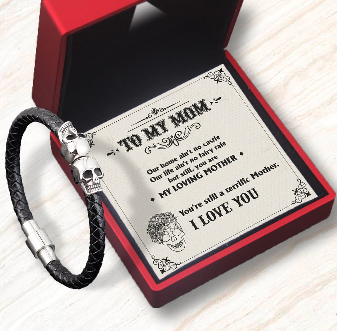 Skull Cuff Bracelet - Skull - To My Mom - You Are My Loving Mother - Gbbh19005