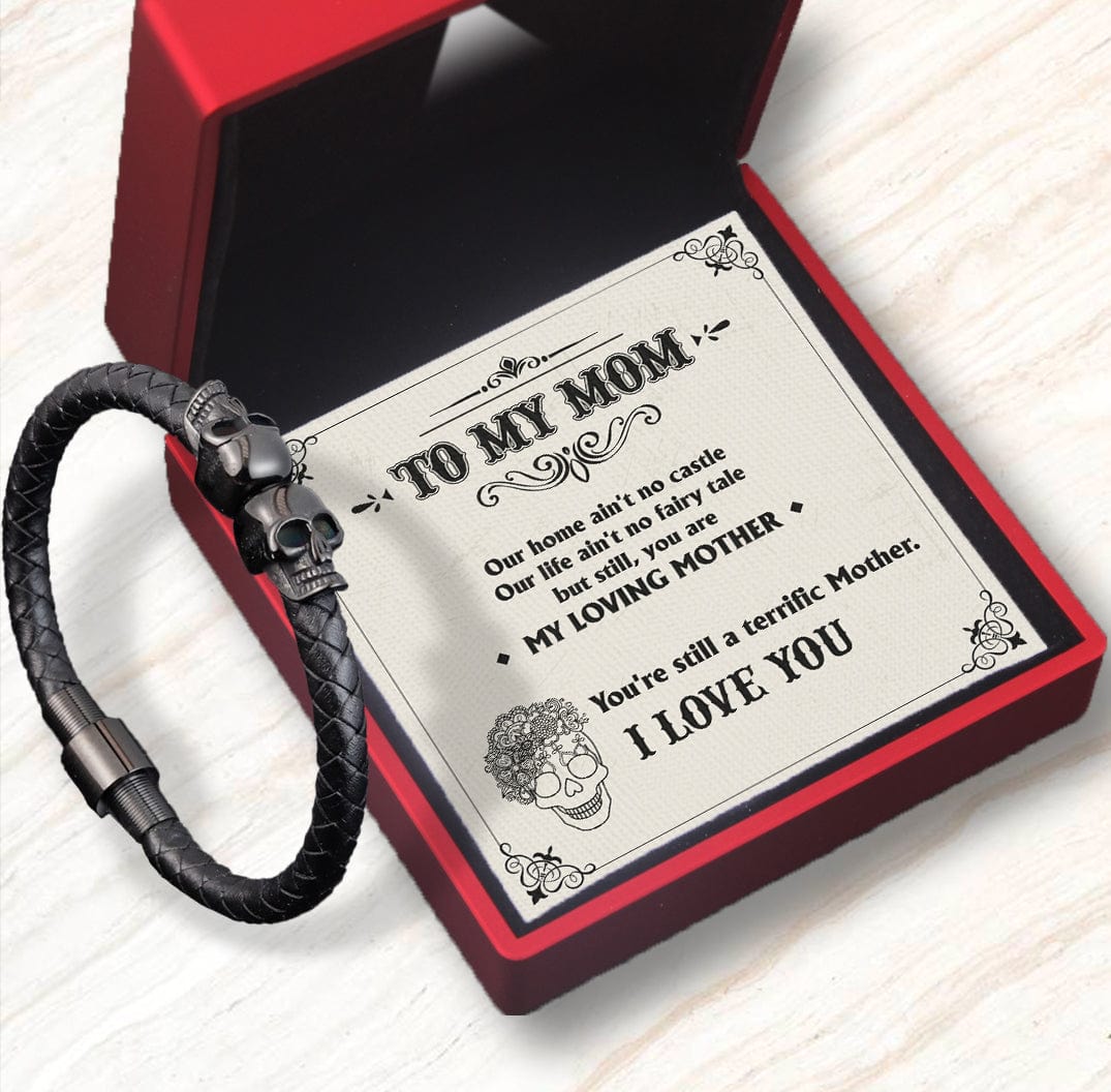 Skull Cuff Bracelet - Skull - To My Mom - You Are My Loving Mother - Gbbh19005