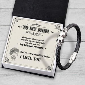 Skull Cuff Bracelet - Skull - To My Mom - You Are My Loving Mother - Gbbh19005