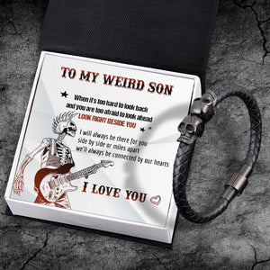 Skull Cuff Bracelet - Skull - To My Son - I Love You - Gbbh16004