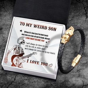 Skull Cuff Bracelet - Skull - To My Son - I Love You - Gbbh16004