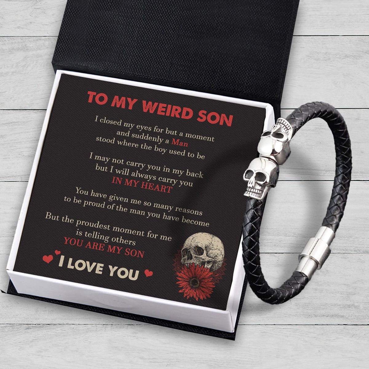 Skull Cuff Bracelet - Skull - To My Son - You Are My Son - Gbbh16008