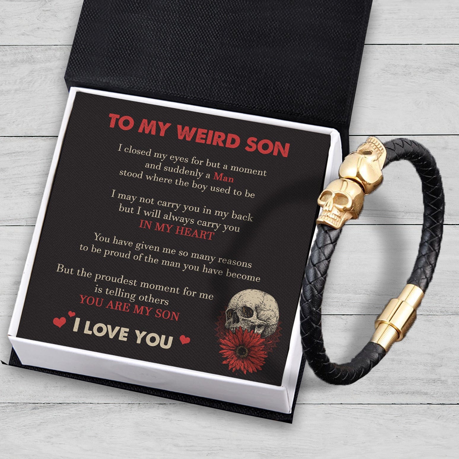 Skull Cuff Bracelet - Skull - To My Son - You Are My Son - Gbbh16008