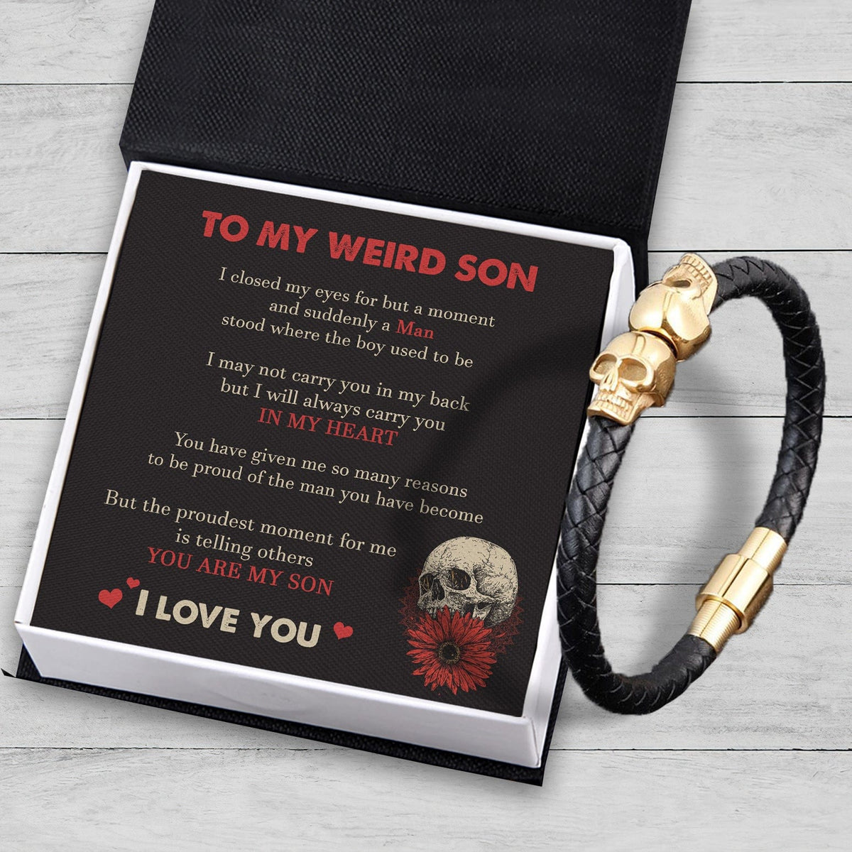 Skull Cuff Bracelet - Skull - To My Son - You Are My Son - Gbbh16008