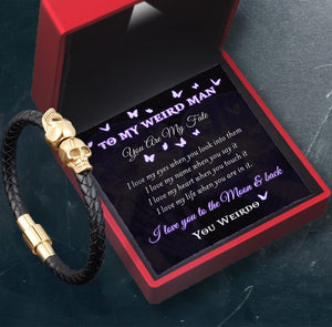 Skull Cuff Bracelet - Skull - To My Weird Man - You Are My Fate  - Gbbh26017