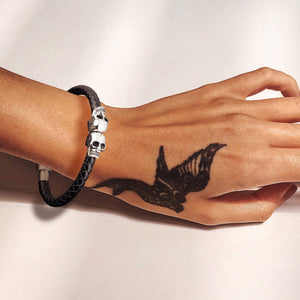 Skull Cuff Bracelet - Tattooed - To My Inked Mom - You Are My Superhero - Gbbh19002