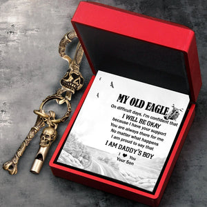 Skull Keychain Holder - Biker - To My Dad - You Are Always There For Me No Matter What Happens - Gkci18024