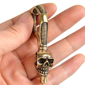 Skull Keychain Holder - My Awesome Biker - Never Forget That I Love You - Gkci26001