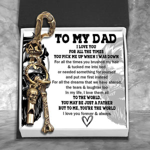 Skull Keychain Holder - My Dad - I Love You Forever & Always - Gkci18004