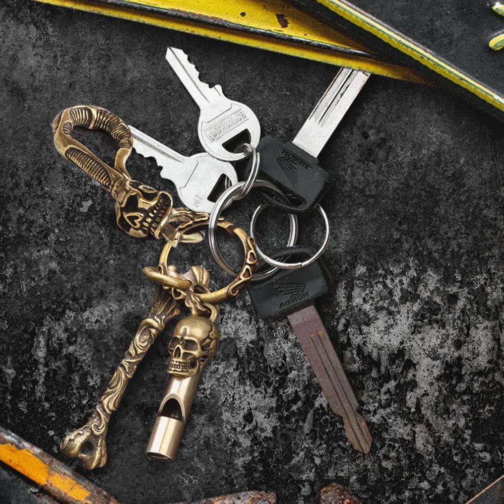 Skull Keychain Holder - Skull & Tattoo - My Weird Man - Make Me A Better Person - Gkci26010