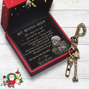 Skull Keychain Holder - Skull & Tattoo - My Weird Man - Make Me A Better Person - Gkci26010