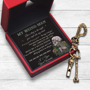 Skull Keychain Holder - Skull & Tattoo - My Weird Man - Make Me A Better Person - Gkci26010