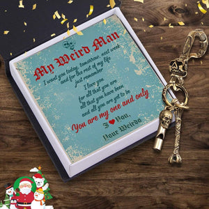 Skull Keychain Holder - Skull & Tattoo - My Weird Man - You Are My One And Only - Gkci26006