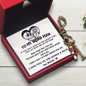 Skull Keychain Holder - Skull - To My Man - Never Forget That I Love You - Gkci26017
