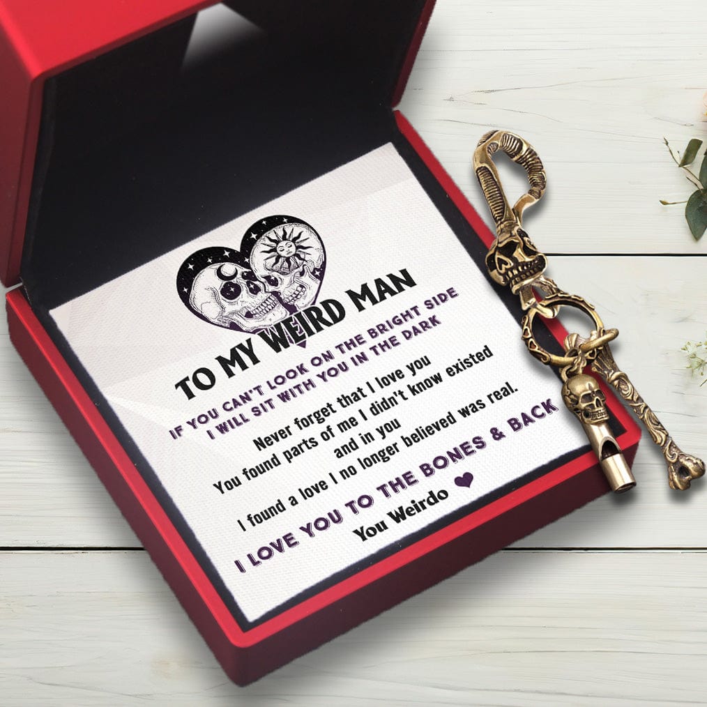 Skull Keychain Holder - Skull - To My Man - Never Forget That I Love You - Gkci26017