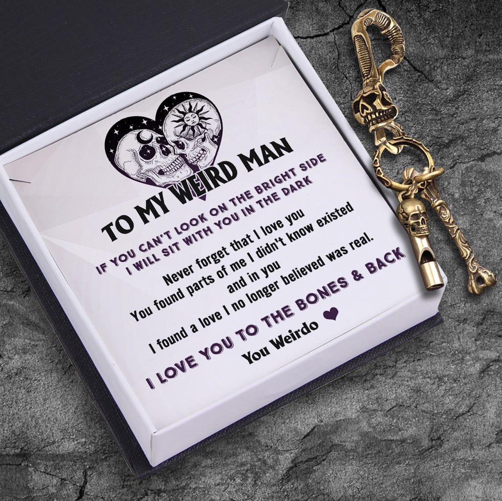 Wrapsify Personalised Skull Keychain Holder - Skull - to My Man - Never Forget That I Love You - Gkci26017 Buy with Handmade Gift Box