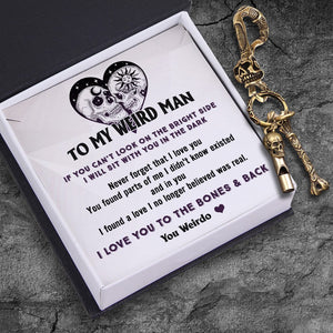 Skull Keychain Holder - Skull - To My Man - Never Forget That I Love You - Gkci26017
