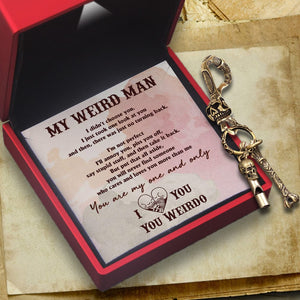 Skull Keychain Holder - Skull - To My Man - You Are My One And Only - Gkci26013