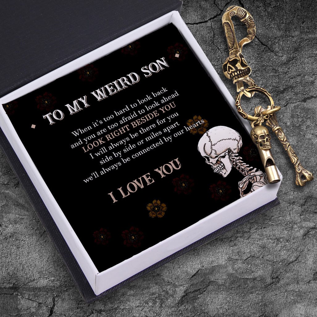 Skull Keychain Holder - Skull - To My Son - I Love You - Gkci16006