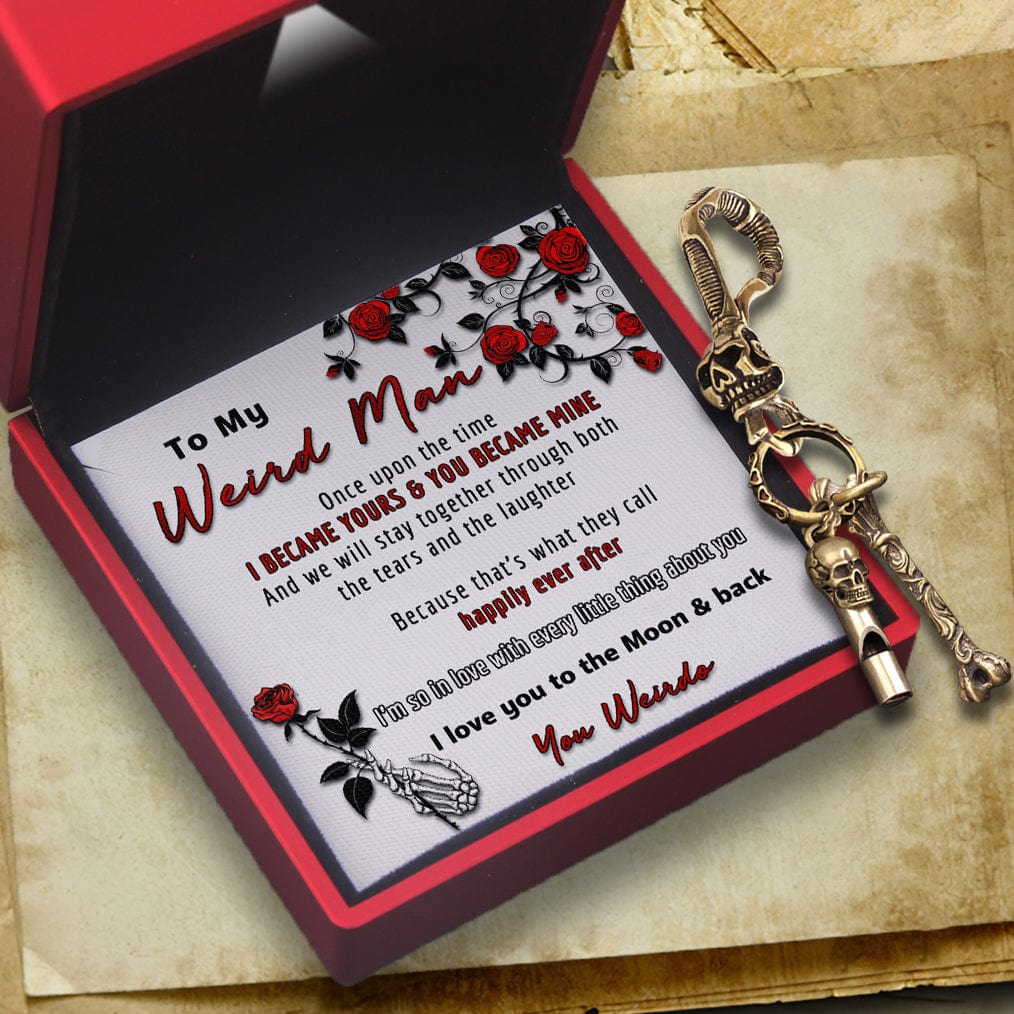 Skull Keychain Holder - Skull - To My Weird Man - I'm So In Love With Every Little Thing About You - Gkci26014