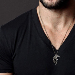 Skull Necklace - Skull & Tattoo - To My Weird Man - Deeper In Love Every Day - Gnag26007