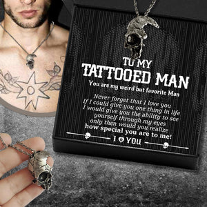Skull Necklace - To My Tattooed Man - Never Forget That I Love You - Gnag26002