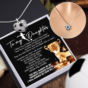 Soccer Heart Necklace - Soccer - To My Daughter - I Will Always Be Your No.1 Fan - Gndw17001