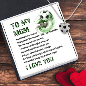 Soccer Heart Necklace - Soccer - To My Mom - On Mother's Day, My Goal Is For You - Gndw19011