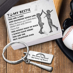 Softball Bat Keychain - Softball - To My Bestie - You Are The Best Teammate Ever - Gkaw33001