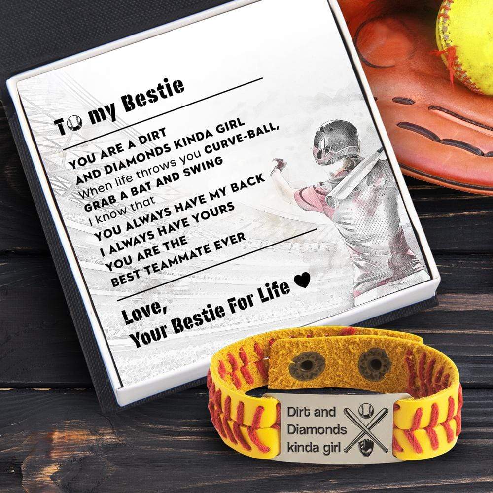 Softball Bracelet - Baseball - To My Bestie - You Are The Best Teammate Ever - Gbzk33002