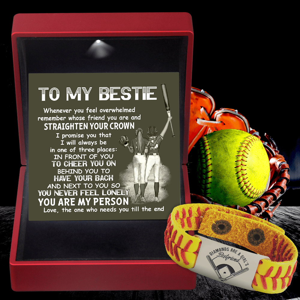Softball Bracelet - Softball - To My Bestie - You Are My Person - Gbzk33005