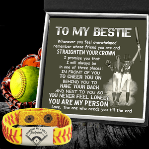 Softball Bracelet - Softball - To My Bestie - You Are My Person - Gbzk33005