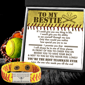 Softball Bracelet - Softball - To My Bestie - You Are The Best Teammate Ever - Gbzk33004