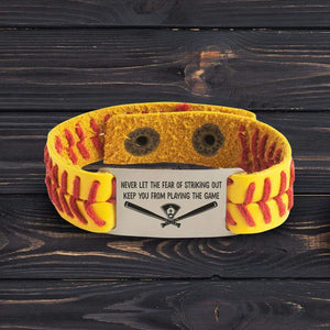 Softball Bracelet - Softball - To My Daughter - From Dad - Next To You So You Never Feel Lonely - Gbzk17004