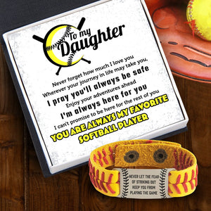 Softball Bracelet - Softball - To My Daughter - I'm Always Here For You - Gbzk17011