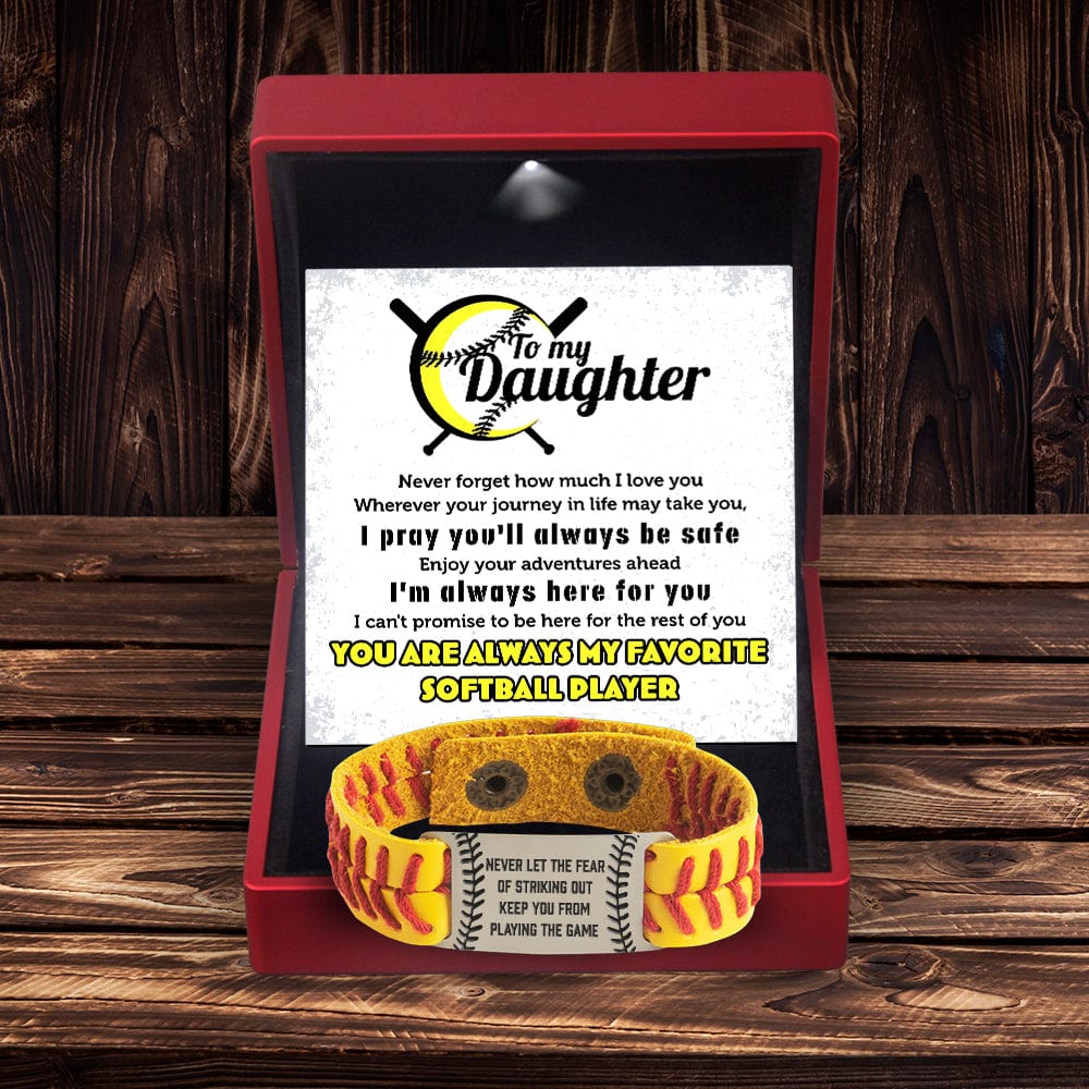 Softball Bracelet - Softball - To My Daughter - I'm Always Here For You - Gbzk17011
