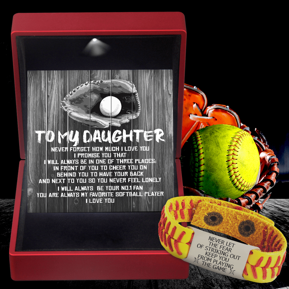 Softball Bracelet - Softball - To My Daughter - Never Forget How Much I Love You - Gbzk17012
