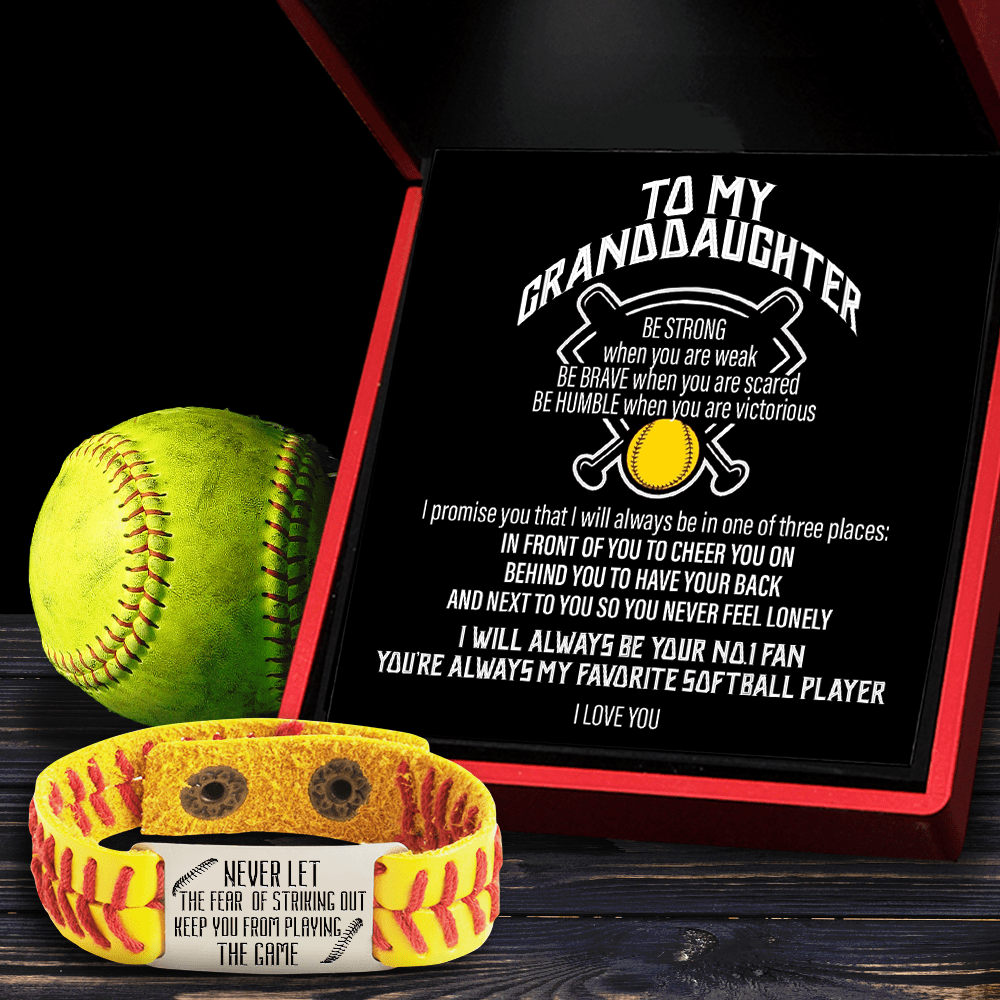 Softball Bracelet - Softball - To My Granddaughter - I Love You - Gbzk23012
