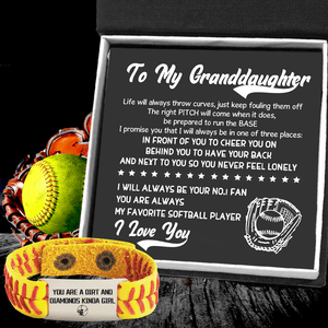 Softball Bracelet - Softball - To My Granddaughter - My Favorite Softball Player - Gbzk23004